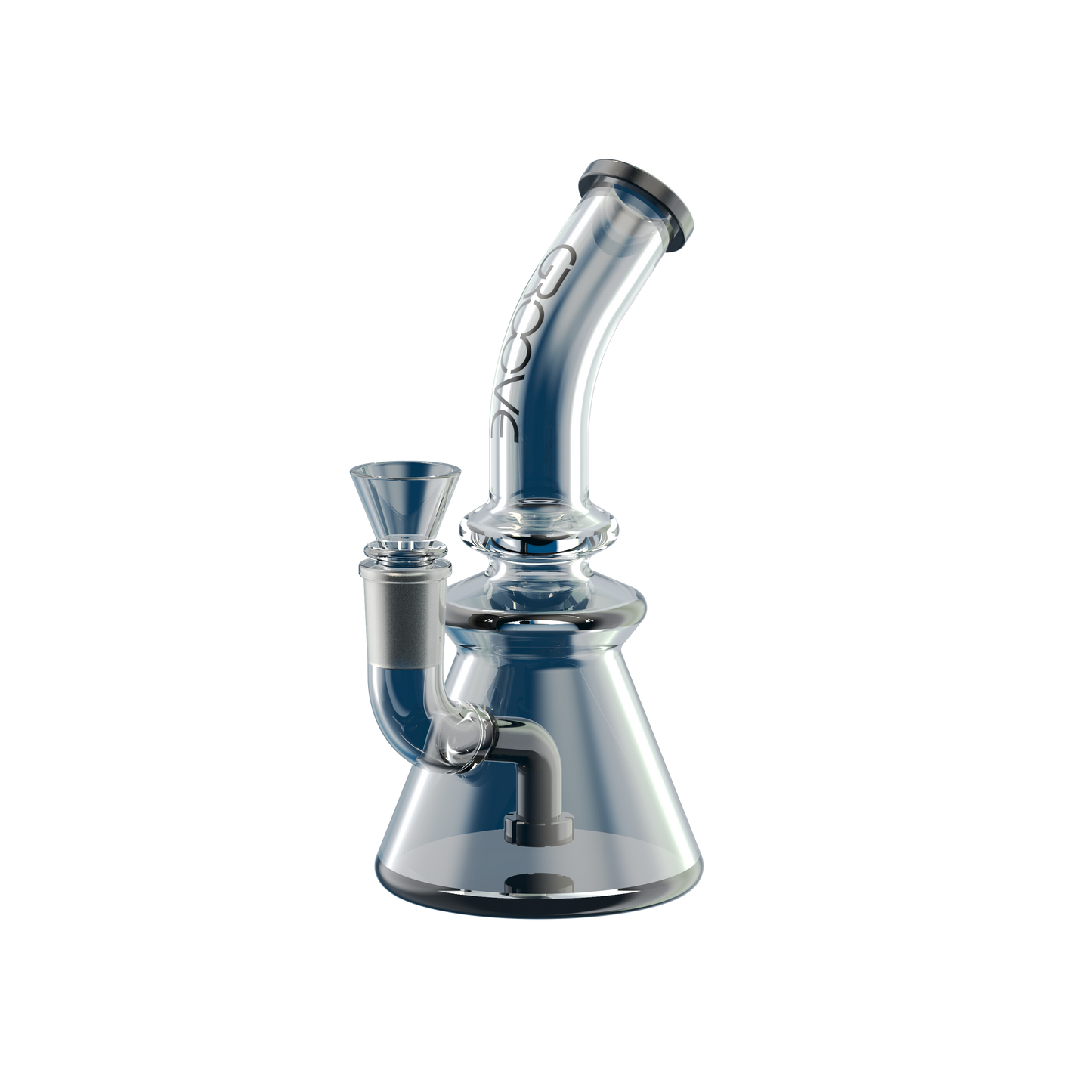 7 Groove Bubbler With Base Water Pipe